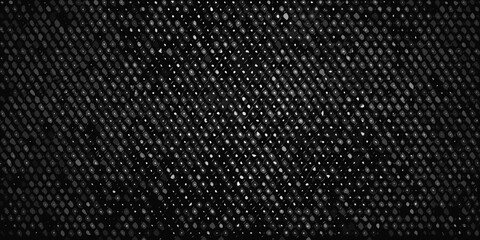 Close up of black mesh netting with reflective silver accents © Pabitra