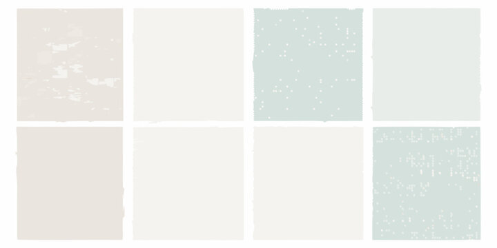 A collection of pastel colored rectangular swatches arranged in a grid