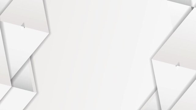 Abstract White Geometric Motion Graphic Background
