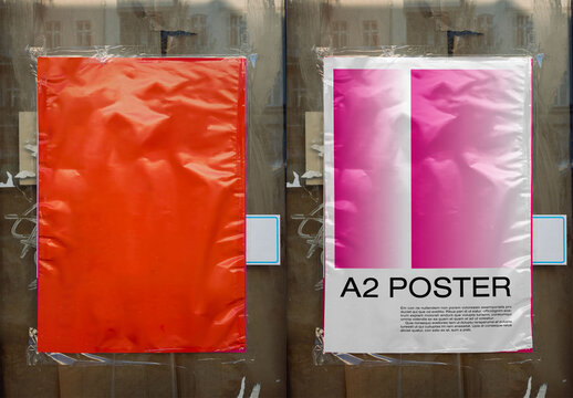 Mockup Of Customizable Vertical A2 Poster