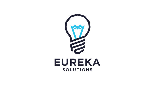 Eureka Solutions logo featuring a lightbulb, representing innovation and ideas.