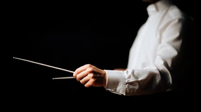 A drummer or a professional bandleader with two batons? Maestro di cappella with amazing skills