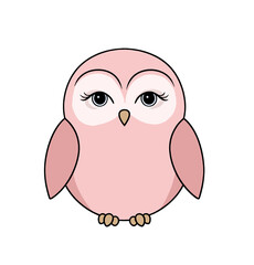 Fototapeta premium Baby Pink Owl