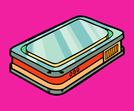 stylish external ssd drive with colorful led status lights for fast data transfer and secure file storage for creative professionals and tech lovers