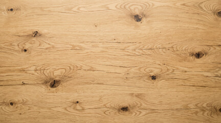 Fototapeta premium Natural Wooden Surface with Grain Patterns and Dark Knots in Medium Brown Texture
