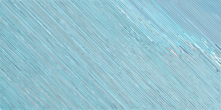 An aerial view of corrugated metal roofing with a blue tint