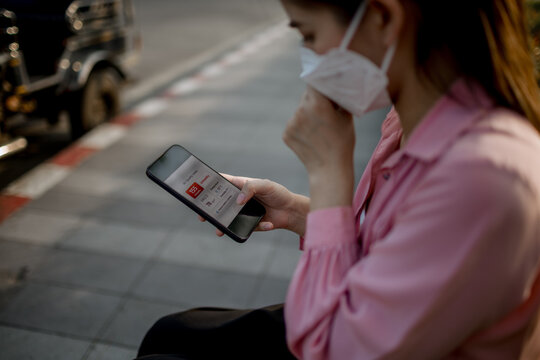People wearing masks in polluted city air, highlighting smog, respiratory health risks, environmental hazards, poor air quality, and global urban pollution crisis.
