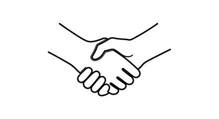 Fototapeta premium Handshake, Business Partnership, Corporate Agreement, Handshake Icon