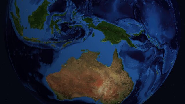 Satellite Zoom from Space to Lusaka Zambia at Night
