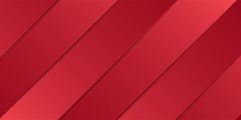 Obraz premium Red bright line cut shadow abstract background vector illustration for presentation design. Abstract modern background gradient color. Red maroon and white gradient with stylish line and squar