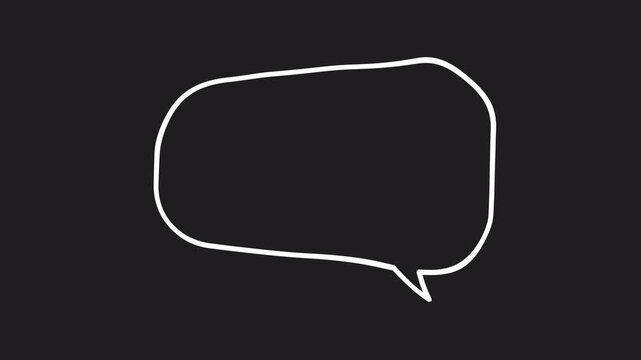 Set of dynamic text bubble animation. Dynamic customizable text bubbles in various shapes on transparent background. Perfect for social media posts, presentations, and graphic design projects.