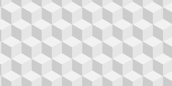 Abstract square white cubic square shape backdrop texture. cube geometric wall and floor vector diamond hexagon triangle wallpaper background.