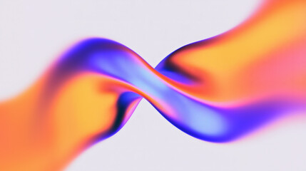 Obraz premium Vibrant colorful abstract wave design element.