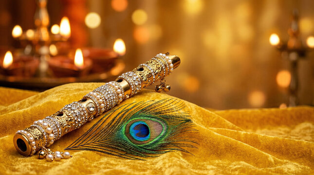 Happy krishna janmashatami, shree krishna hinduism festival celebration traditional india
