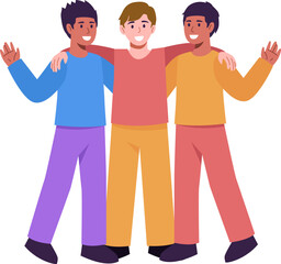 Fototapeta premium Friendship Character Illustration