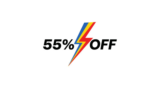 Discount percentage off sale symbol.