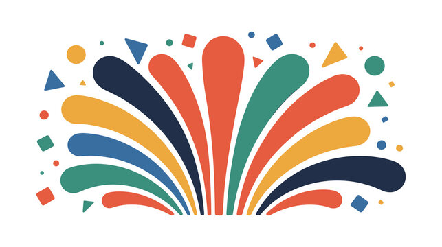 Colorful abstract vector illustration dynamic shapes and vibrant design for modern graphics