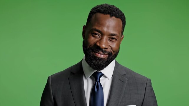 Confidence and professionalism of a charismatic businessman with beard