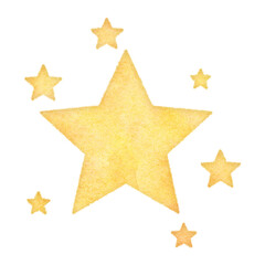 Obraz premium 星イラスト 水彩画9