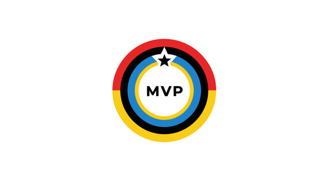 Most Valuable Player award logo design.