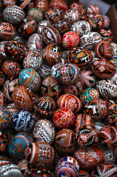 Mix of easter eggs with the traditional designs.