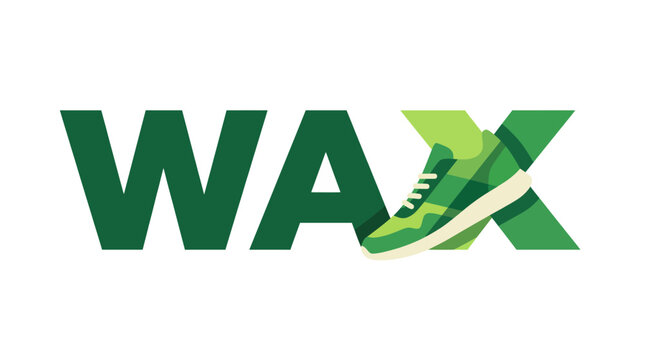 An artistic representation of a sleek green sneaker, symbolizing style and modernity, encouraging active lifestyle choices within a minimalist design context.