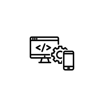 Modern Software Development Coding and Programming on Computer Screen