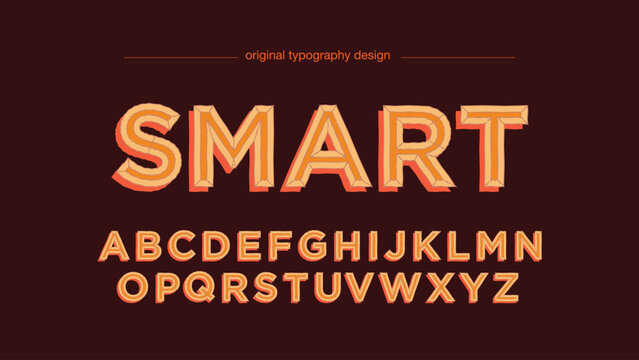 A creative typography design featuring the SMART alphabet in a modern and eye-catching style