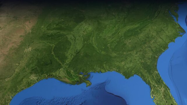Animated Flight Path Map from Dallas USA to Singapore