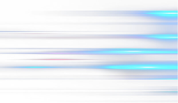 Abstract Neon Light Speed Lines Background PNG Futuristic Tech Blue Energy Rays Motion Effect