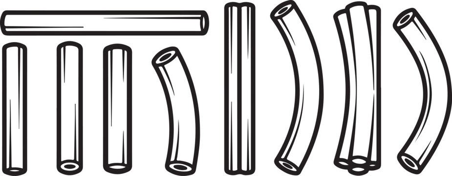 Surgical instruments set including retractor, hemostats, scissors and forceps Vector