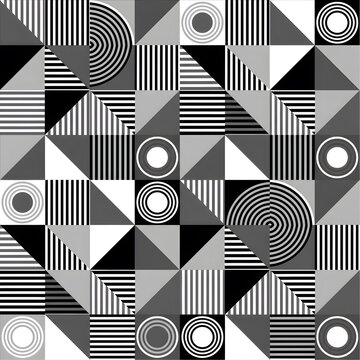 Monochrome Geometric Pattern