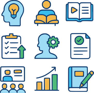 Vector illustration of Represents various concepts such as planning, targeting