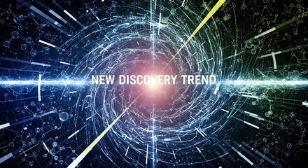 Obraz premium New discovery trend with abstract background