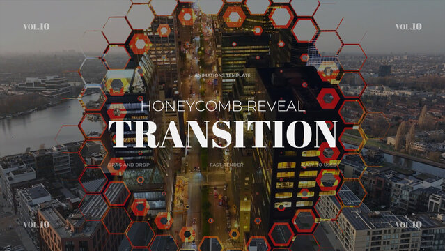 Honeycomb Reveal Transition / Horizontal / Part 10
