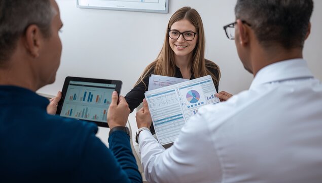 Personalized Medicine DNA Report Consultation Scene