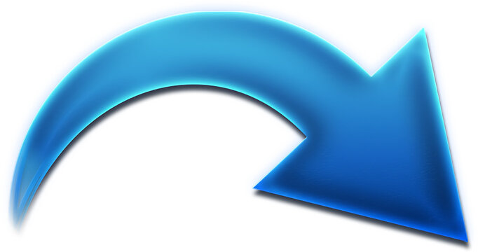 A large blue arrow pointing to the right on a black background