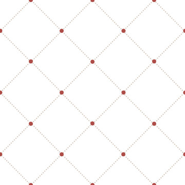 Seamless circus diamond pattern with dots, watercolor illustration. Decorative harlequin style background for textile, wrapping paper, wallpaper and surface design