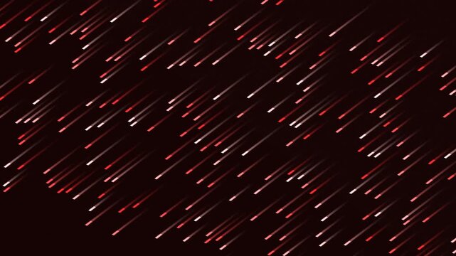 Abstract pattern of red and white lines, fading to black, creating a sense of motion