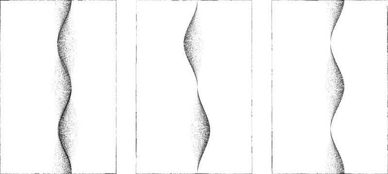 Abstract grain noise wave texture background with soft curved lines useful for posters, overlays. Minimal organic flow lines with subtle grainy texture. Fluid noised curves effect. Vector 