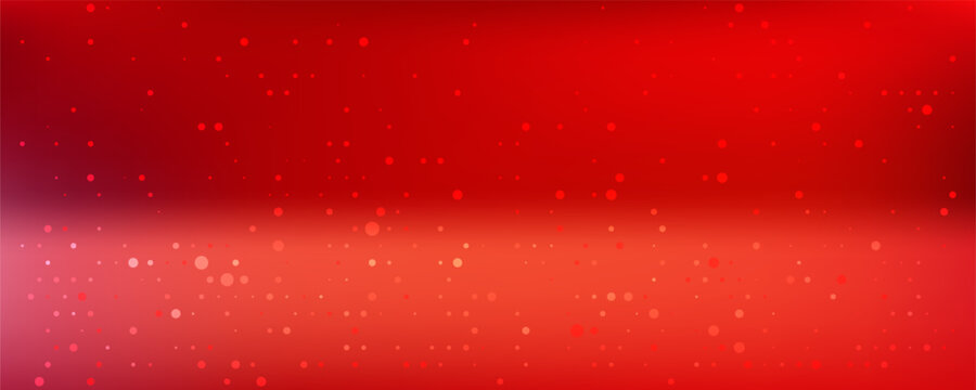 Bold red abstract patterns with geometric shapes and glowing sequins create a modern sports-inspired background with dynamic black textures and striking graphic design elements.