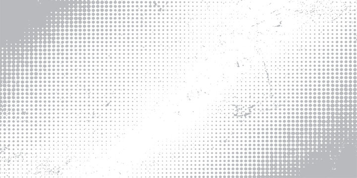 Seamless abstract grunge background with gray textured dots and a square grid pattern for digital wallpaper design