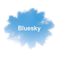 Fototapeta premium Bluesky Cloud Formation A Serene and Beautiful Sky Background.