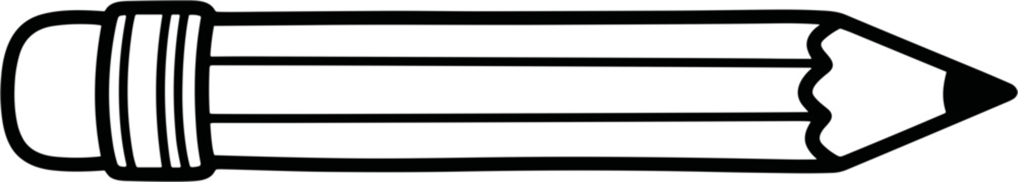 Colorful illustration of a pencil.