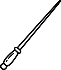 Naklejka premium Detailed illustration of a screwdriver.