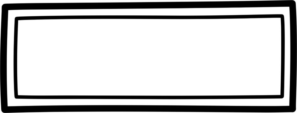 Rectangle shape with double border.