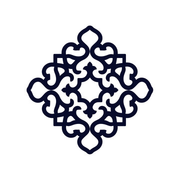 Ornate Geometric Arabesque Pattern Design
