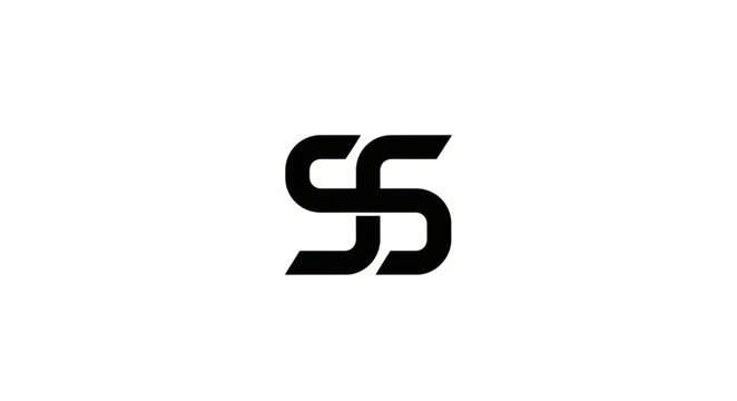 Modern SS Monogram Logo Design.