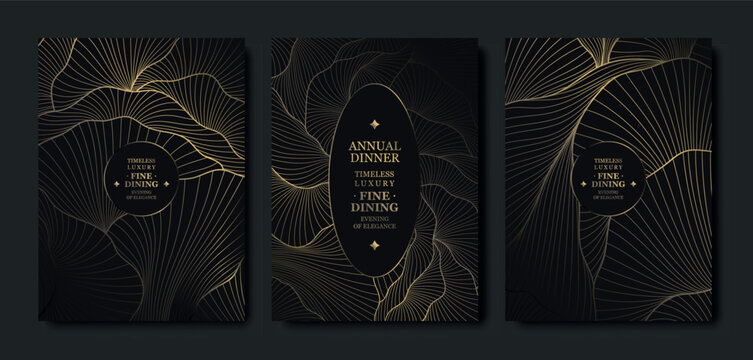 Luxury gold floral background with an elegant frame, delicate line flowers, ornamental leaves. Premium vector design for wedding invitations, gala cards, birthday flyers, monograms