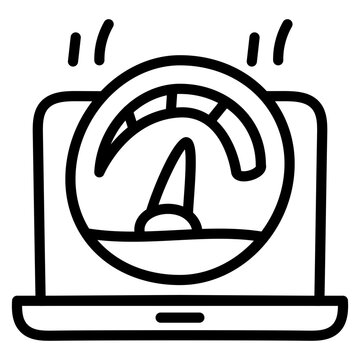 Modern design icon of system speed optimization 